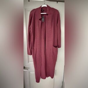 Express Women's Deep Red Cardigan **NEW WITH TAGS**